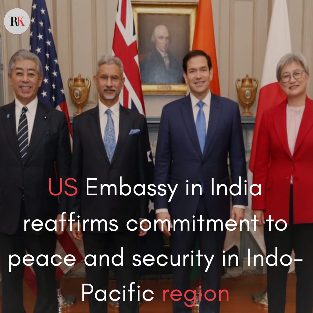US Embassy in India reaffirms commitment to peace and security in Indo-Pacific region