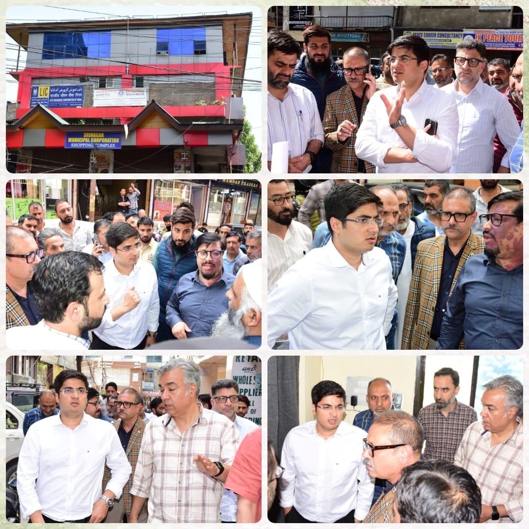 Comm SMC inspects Regal Chowk Shopping Complex